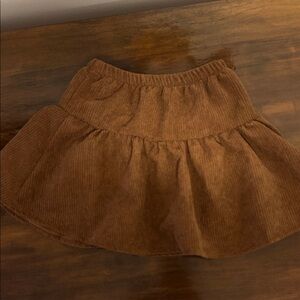 SHEIN Brown Corduroy Kids Skirt